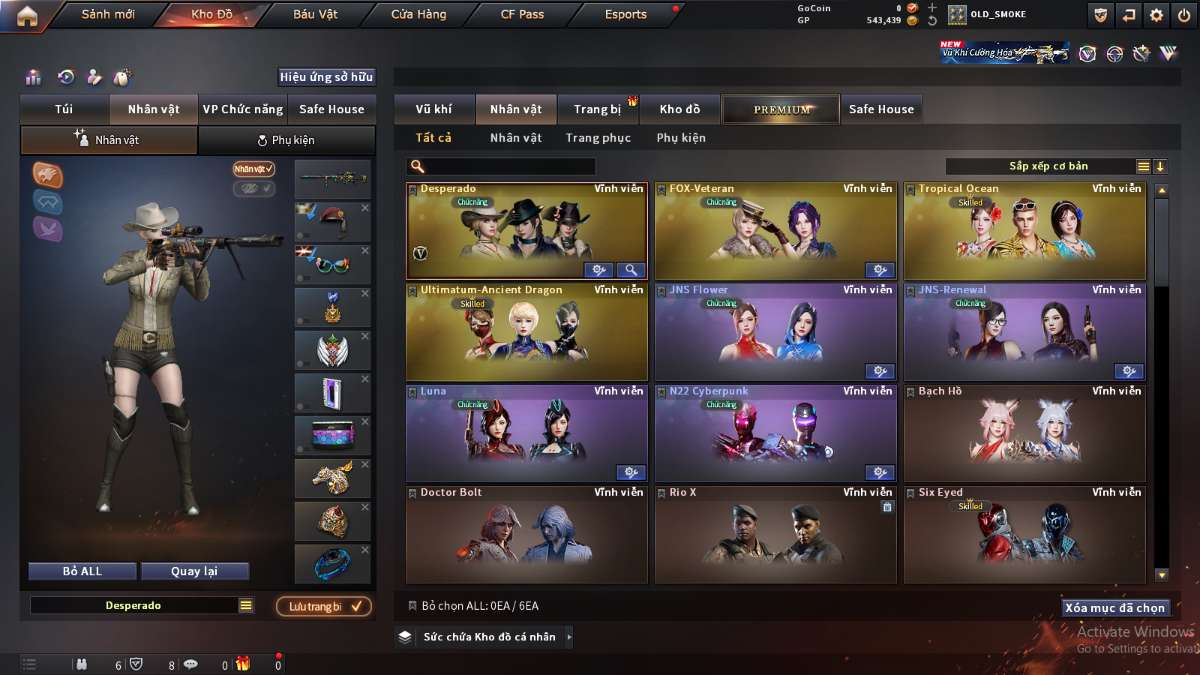 shop acc cf uy tin gia re